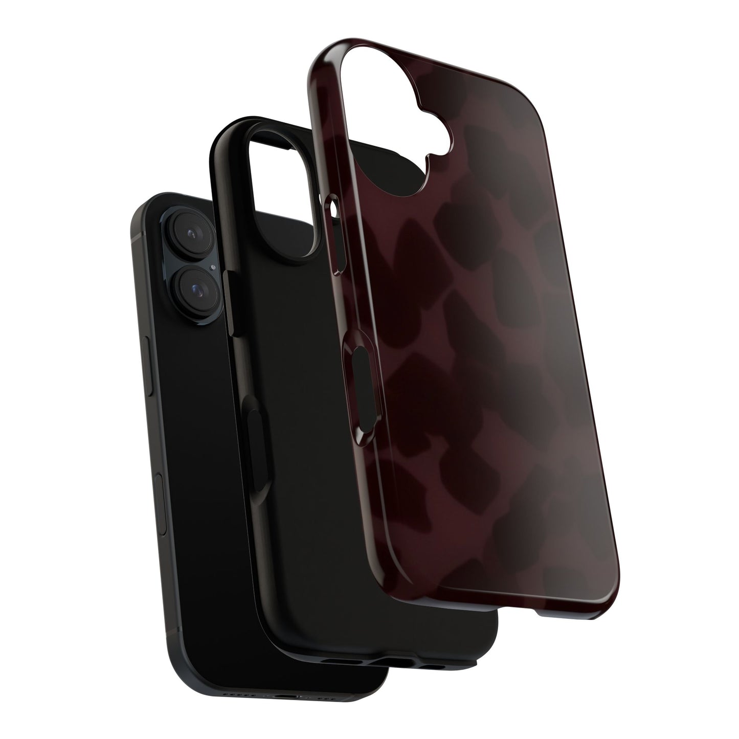 Maroon Jumbo Tortoise shell Stylish Phone Cases, Durable Phone Cover, Cheetah Print Case, Trendy Mobile Accessories, Unique Gift Ideas