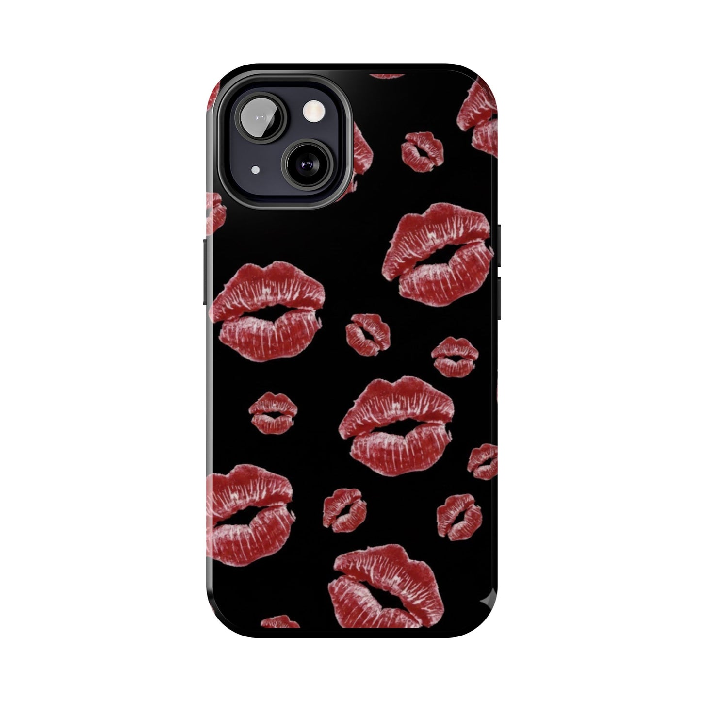 Kiss-Print Tough Phone Cases | Glamorous Protection, Unique Gift, Trendy Accessory, Valentine's Day, Stylish Gift for Her