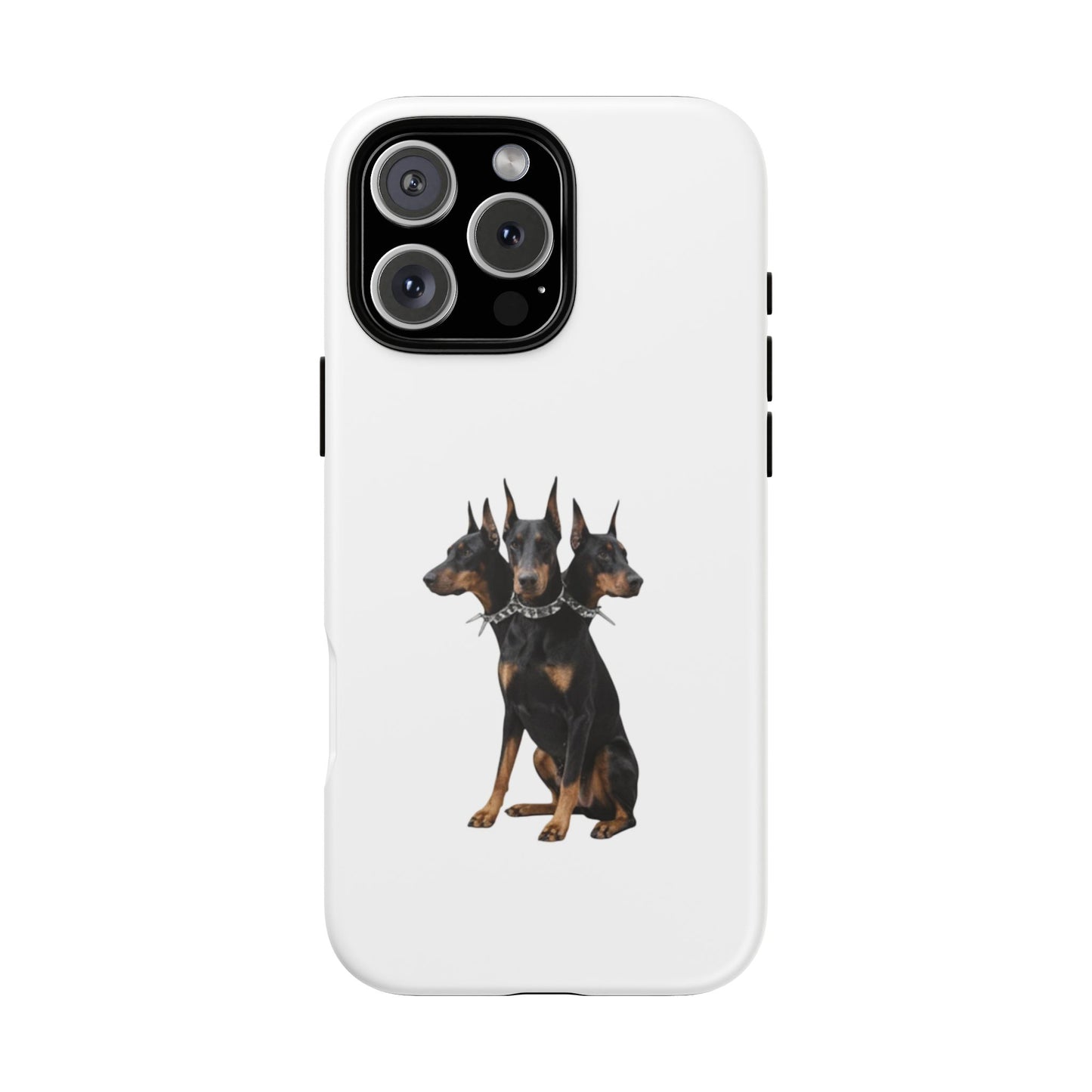 Doberman triple head tough case, Design | Perfect Gift for Dog Lovers, Pet Owners, Animal Enthusiasts, Birthdays, Christmas, Everyday Use