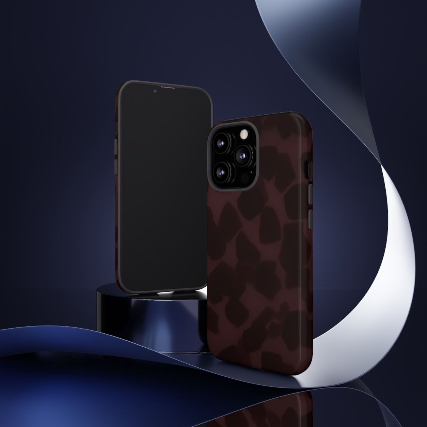 Maroon Jumbo Tortoise shell Stylish Phone Cases, Durable Phone Cover, Cheetah Print Case, Trendy Mobile Accessories, Unique Gift Ideas