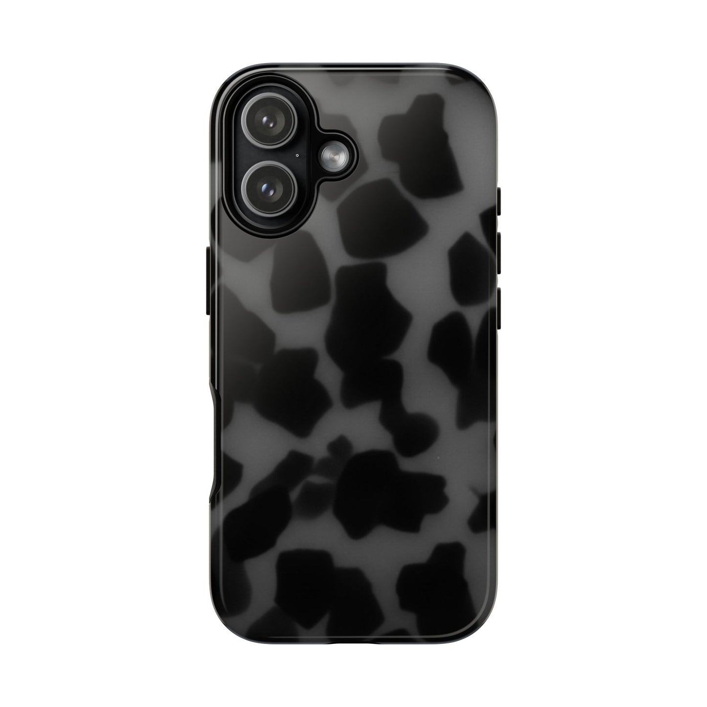 Jumbo tortoise shell Black Stylish Phone Case - Durable Protection, Trendy Design, Gift for Her, Fashion Accessories, Cow Print Phone Cover