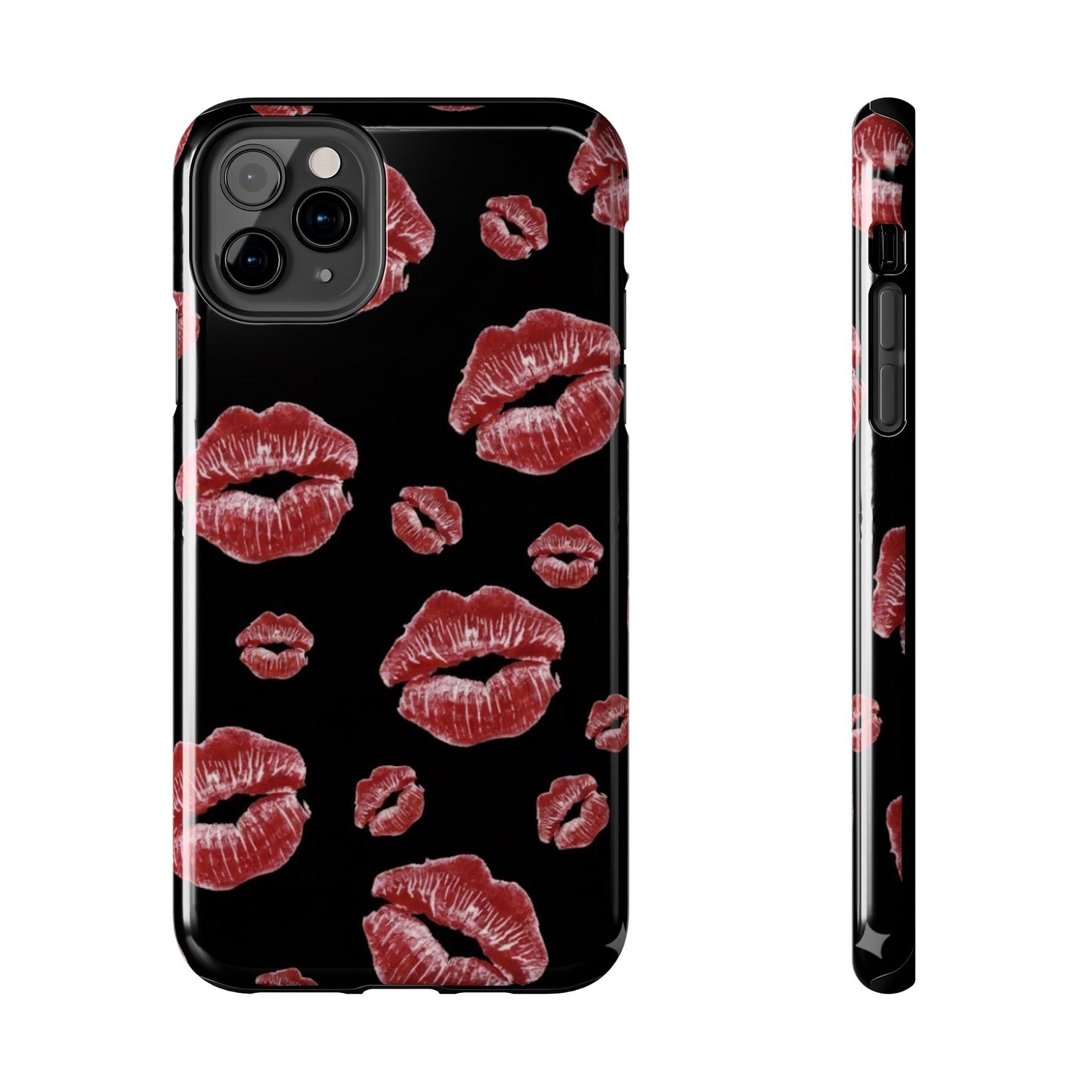 Kiss-Print Tough Phone Cases | Glamorous Protection, Unique Gift, Trendy Accessory, Valentine's Day, Stylish Gift for Her