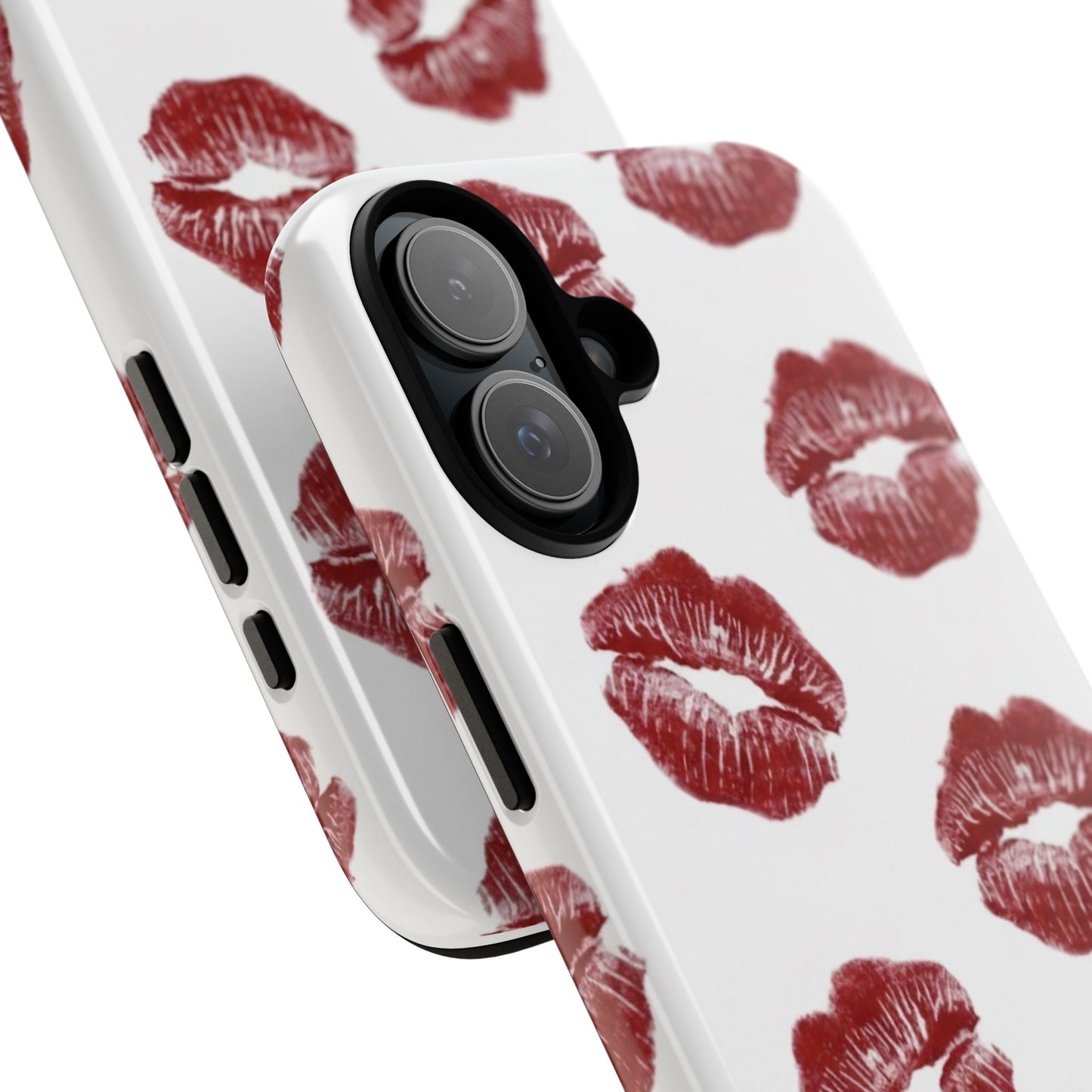 Kiss Mark Phone Case - Stylish Tough Cases for Couples, Valentine’s Day Gifts, Trendy Mobile Accessories, Chic Phone Covers