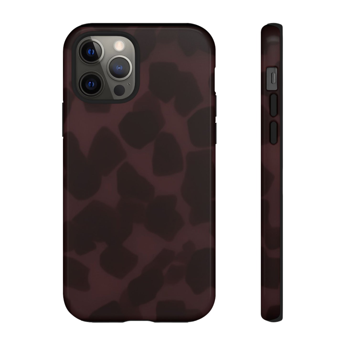 Maroon Jumbo Tortoise shell Stylish Phone Cases, Durable Phone Cover, Cheetah Print Case, Trendy Mobile Accessories, Unique Gift Ideas