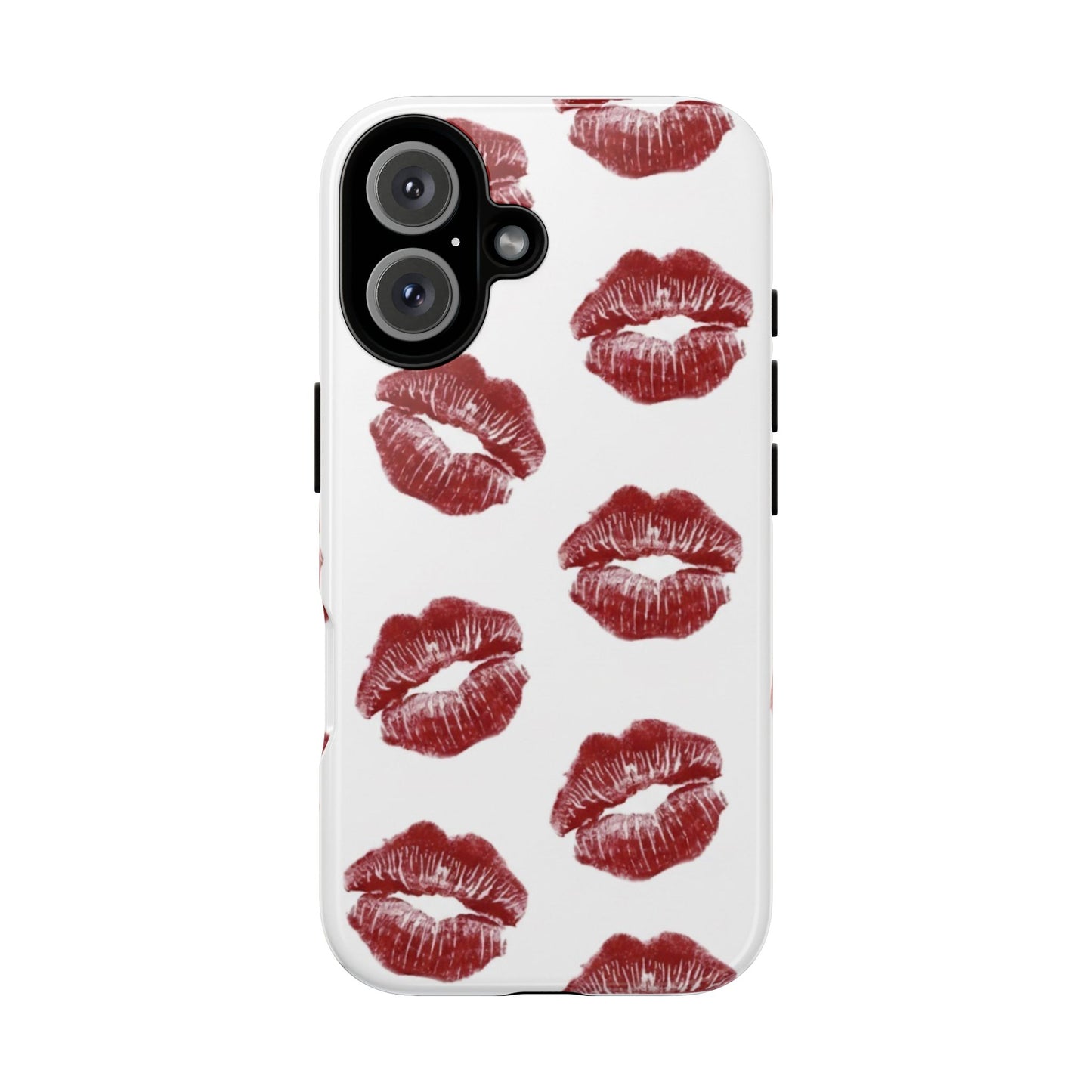 Kiss Mark Phone Case - Stylish Tough Cases for Couples, Valentine’s Day Gifts, Trendy Mobile Accessories, Chic Phone Covers