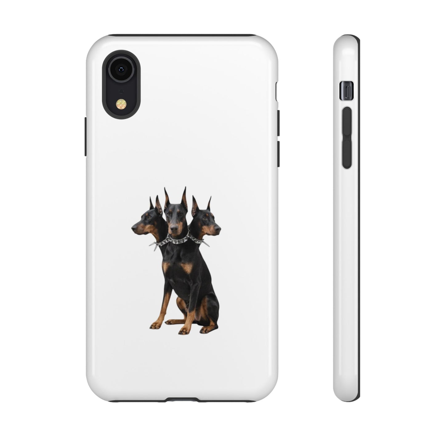 Doberman triple head tough case, Design | Perfect Gift for Dog Lovers, Pet Owners, Animal Enthusiasts, Birthdays, Christmas, Everyday Use