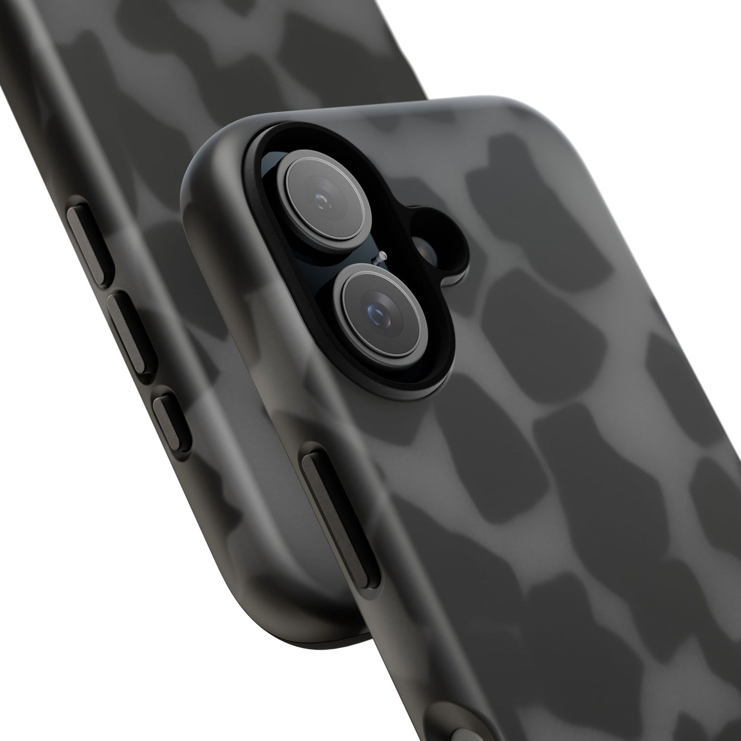 Jumbo tortoise shell Black Stylish Phone Case - Durable Protection, Trendy Design, Gift for Her, Fashion Accessories, Cow Print Phone Cover