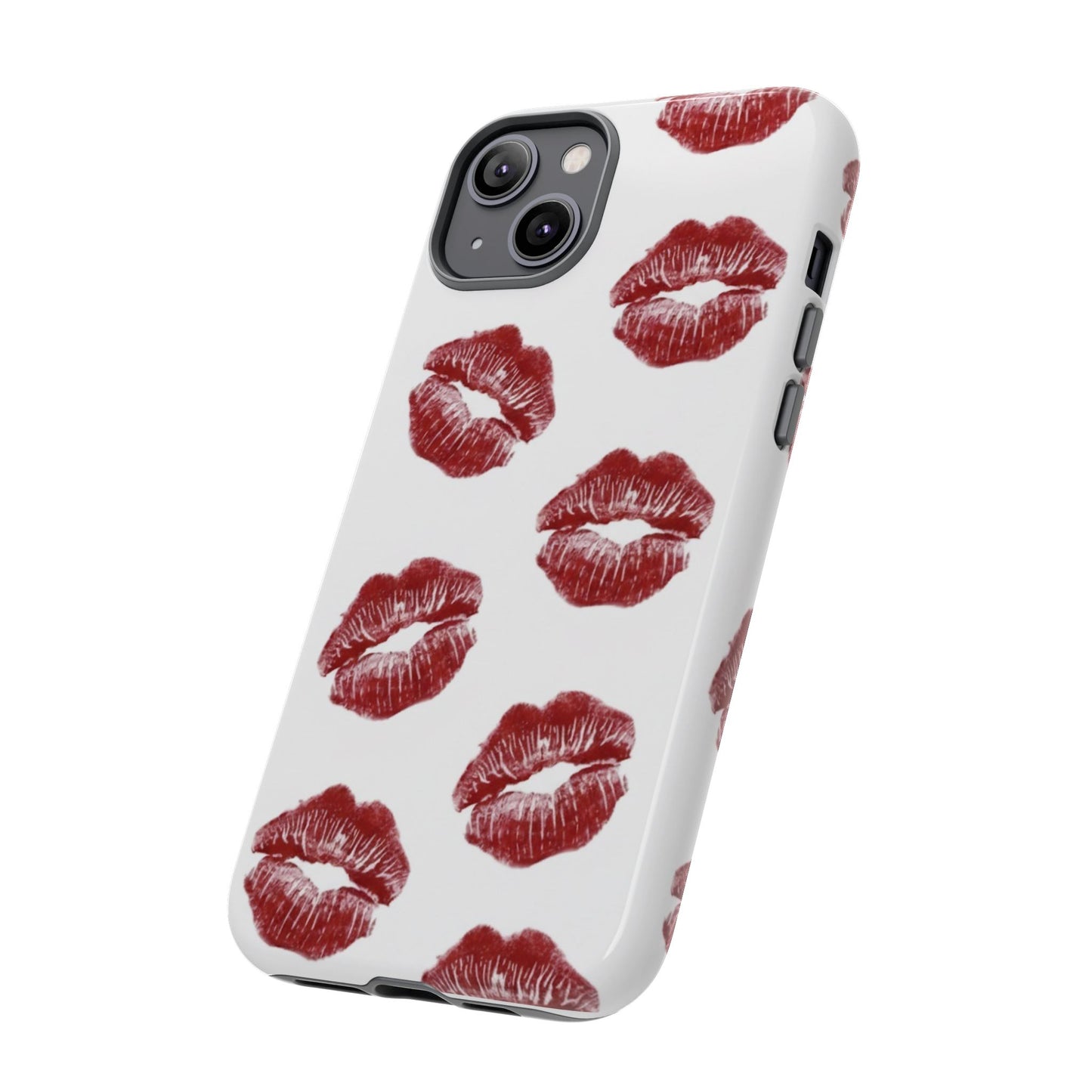 Kiss Mark Phone Case - Stylish Tough Cases for Couples, Valentine’s Day Gifts, Trendy Mobile Accessories, Chic Phone Covers