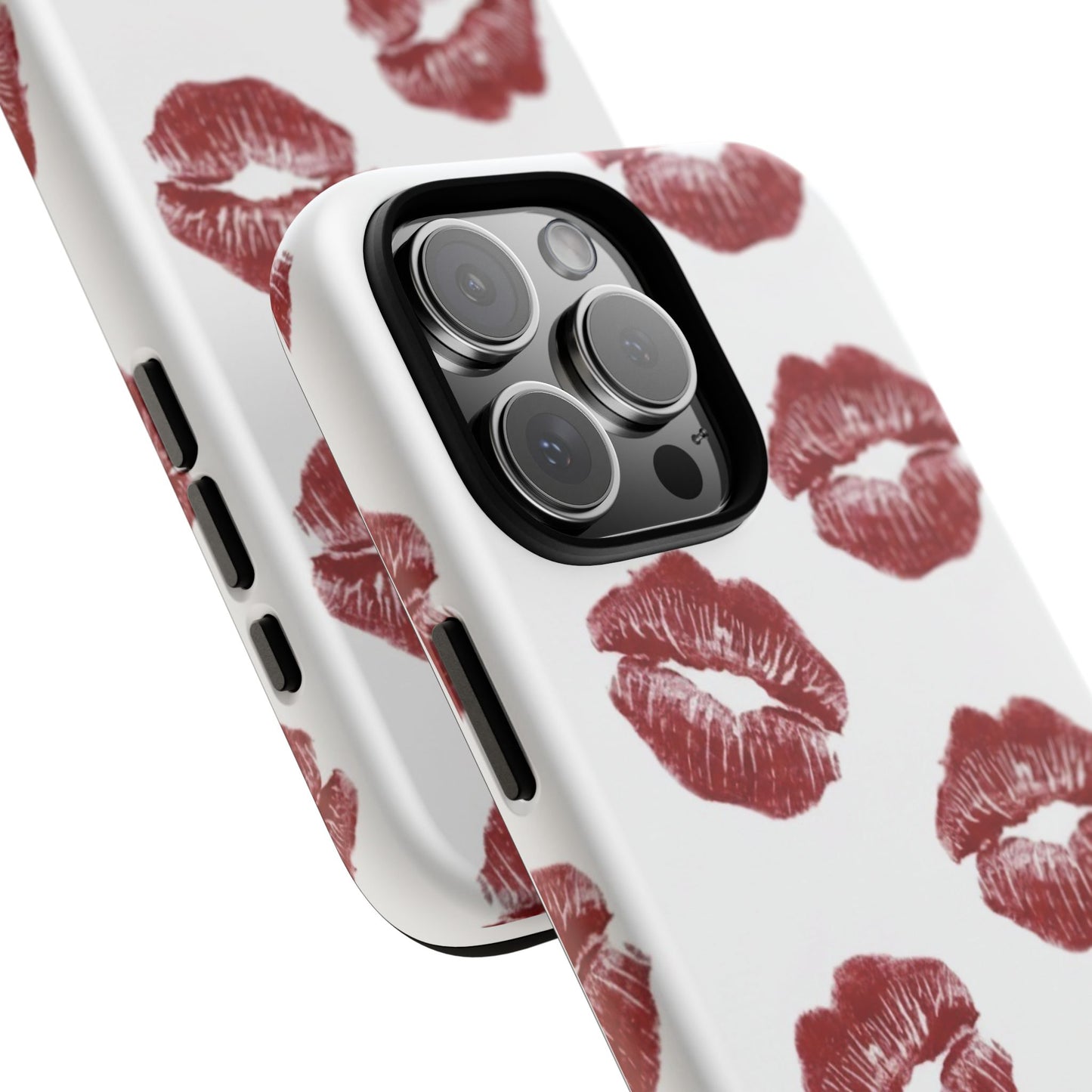 Kiss Mark Phone Case - Stylish Tough Cases for Couples, Valentine’s Day Gifts, Trendy Mobile Accessories, Chic Phone Covers