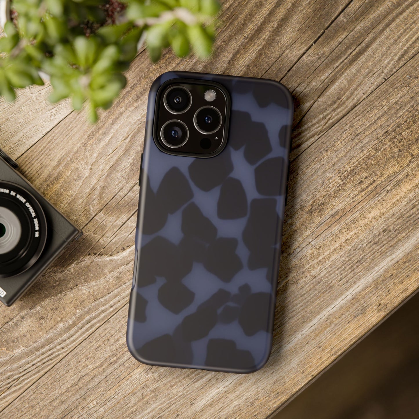 Jumbo Tortoise shell Navy Tuff Phone Case, Tough Cases with Sleek Modern Design for Protection, Gift for Tech Enthusiasts, Perfect for Any Occasion