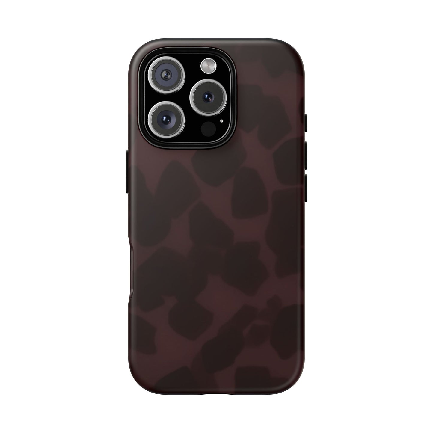 Maroon Jumbo Tortoise shell Stylish Phone Cases, Durable Phone Cover, Cheetah Print Case, Trendy Mobile Accessories, Unique Gift Ideas