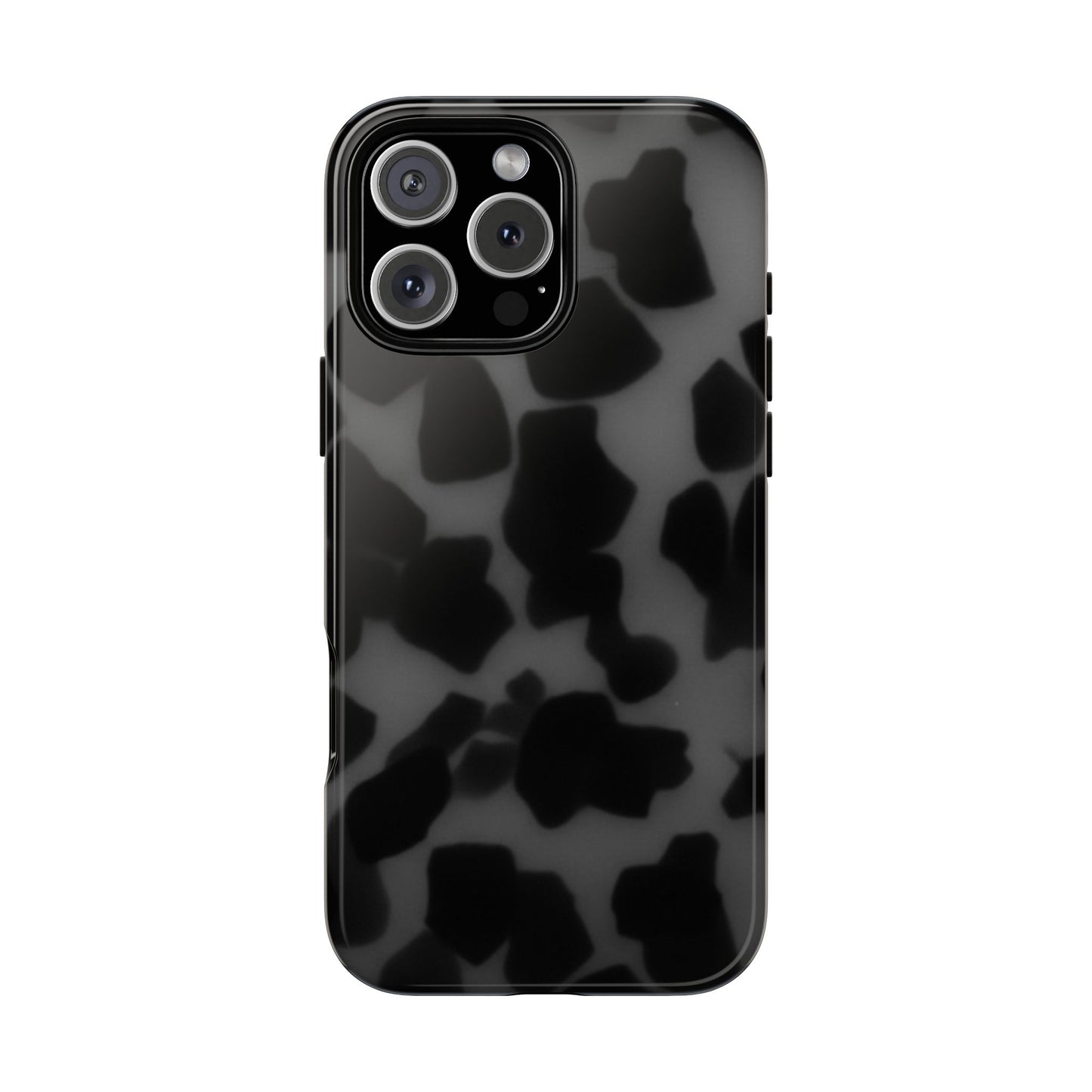 Jumbo tortoise shell Black Stylish Phone Case - Durable Protection, Trendy Design, Gift for Her, Fashion Accessories, Cow Print Phone Cover