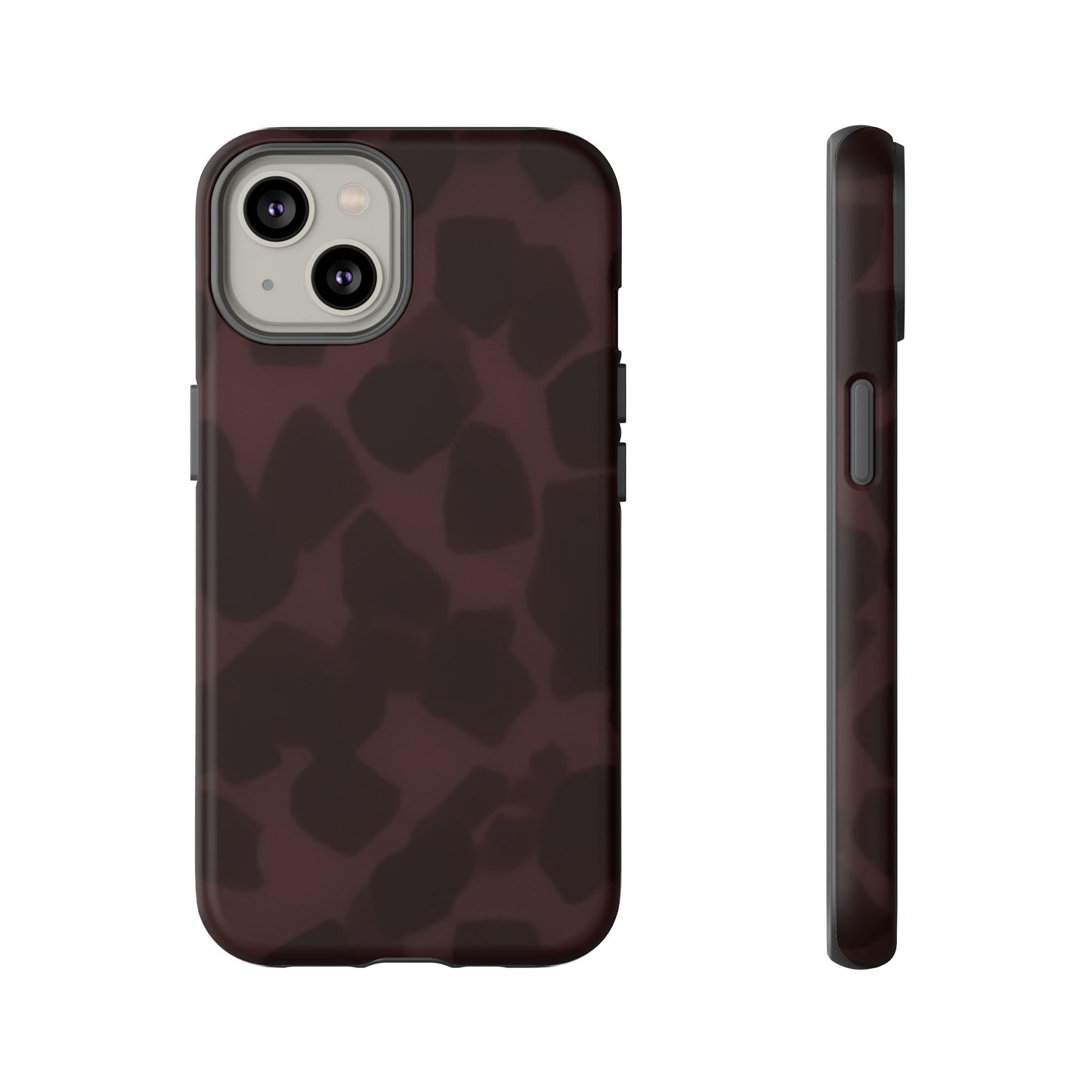 Maroon Jumbo Tortoise shell Stylish Phone Cases, Durable Phone Cover, Cheetah Print Case, Trendy Mobile Accessories, Unique Gift Ideas