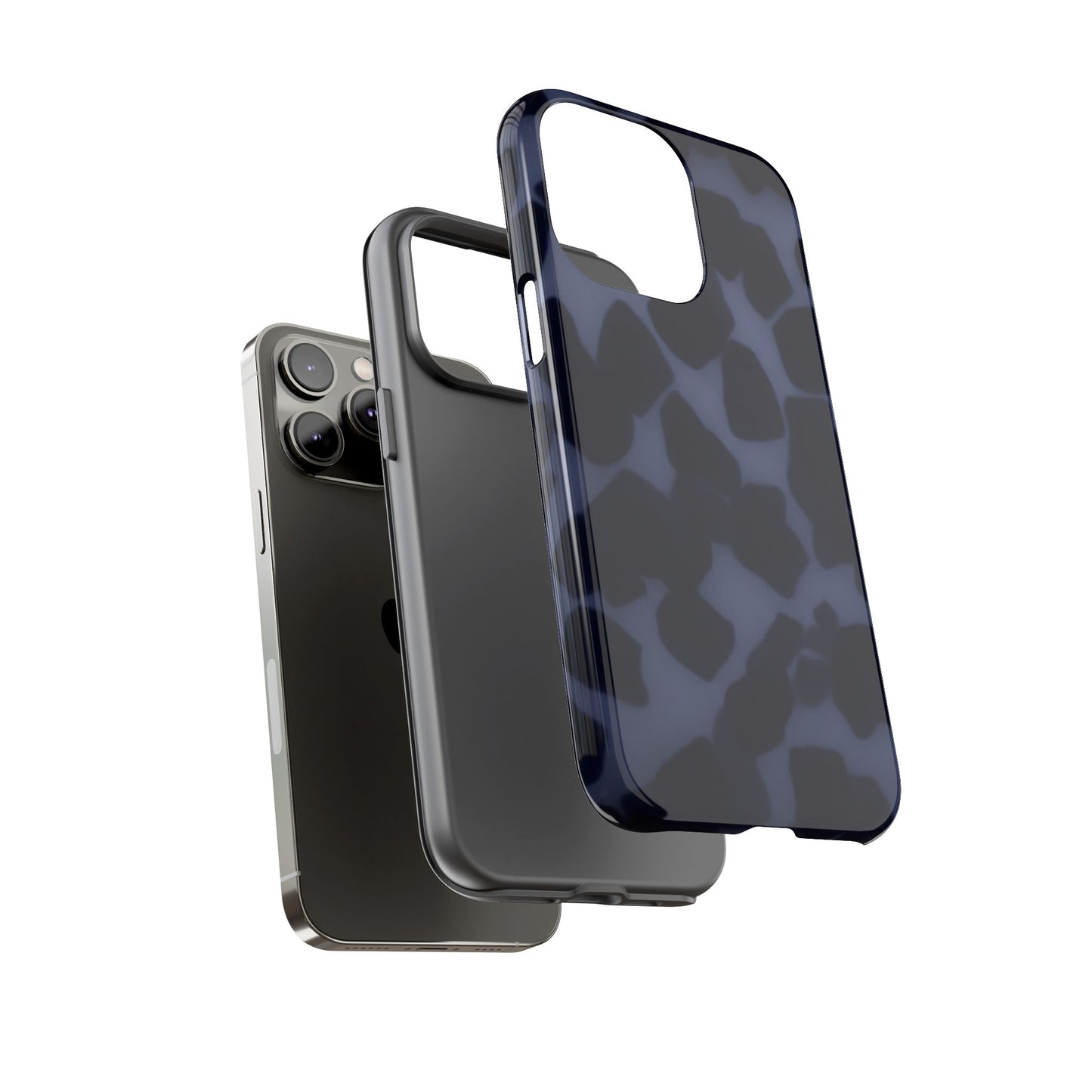 Jumbo Tortoise shell Navy Tuff Phone Case, Tough Cases with Sleek Modern Design for Protection, Gift for Tech Enthusiasts, Perfect for Any Occasion