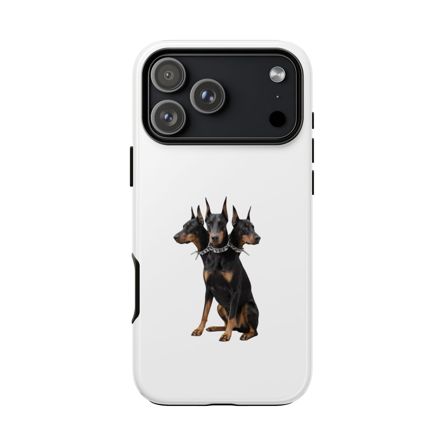 Doberman triple head tough case, Design | Perfect Gift for Dog Lovers, Pet Owners, Animal Enthusiasts, Birthdays, Christmas, Everyday Use
