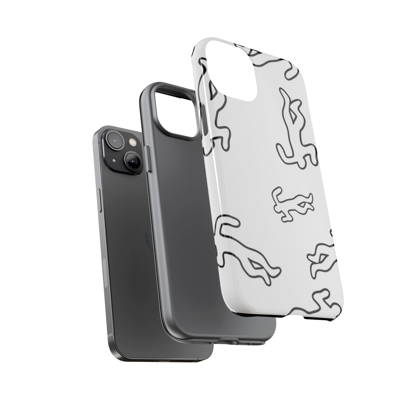 Chalk outline scene  Tough case Protectors, Trendy Cell Phone Cover, Unique Gift for Him or Her, Modern Art Accessory, Fun Design for All [...]