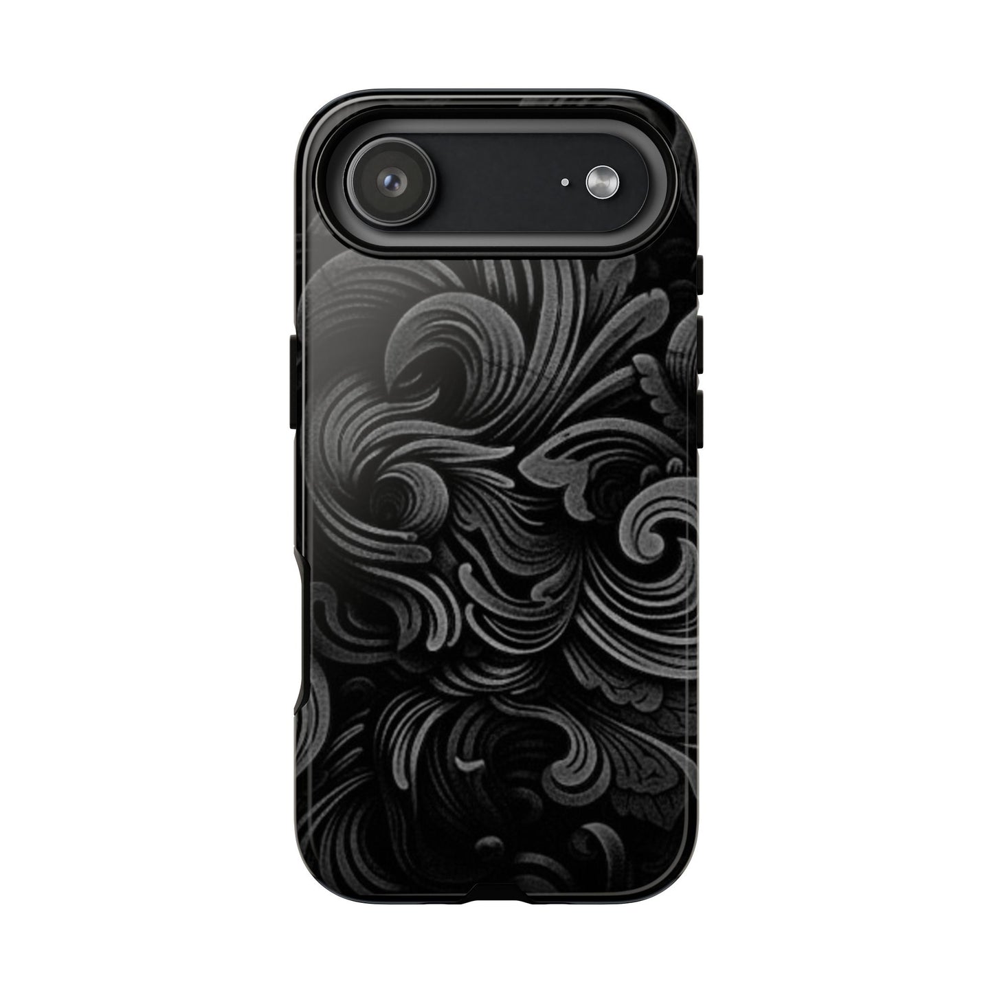 Black fortune Phone Case, Tough Cases, Stylish Phone Cover, Unique Gift for Her, Phone Protection, Floral Design Case