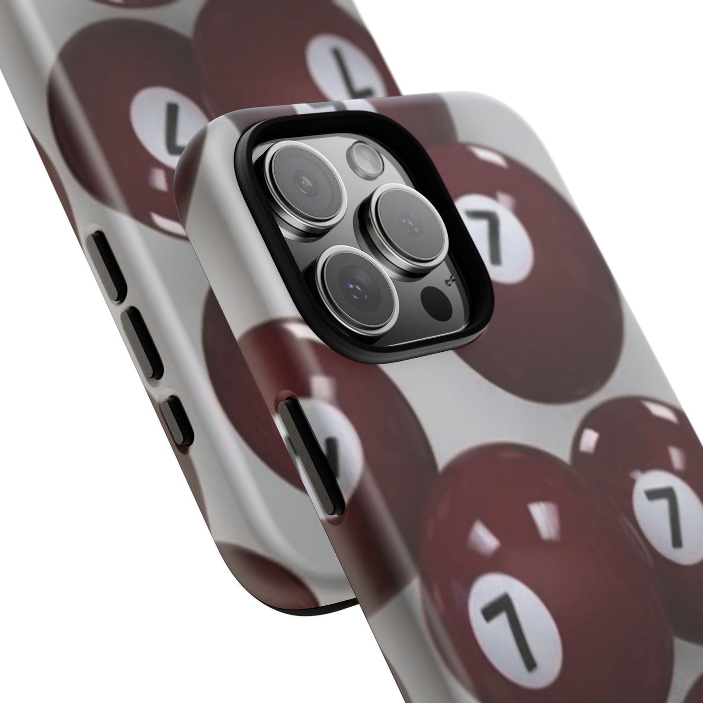 7ball red case Tough Case, scattered 7ball 8ball pool ball case matte or shiny
