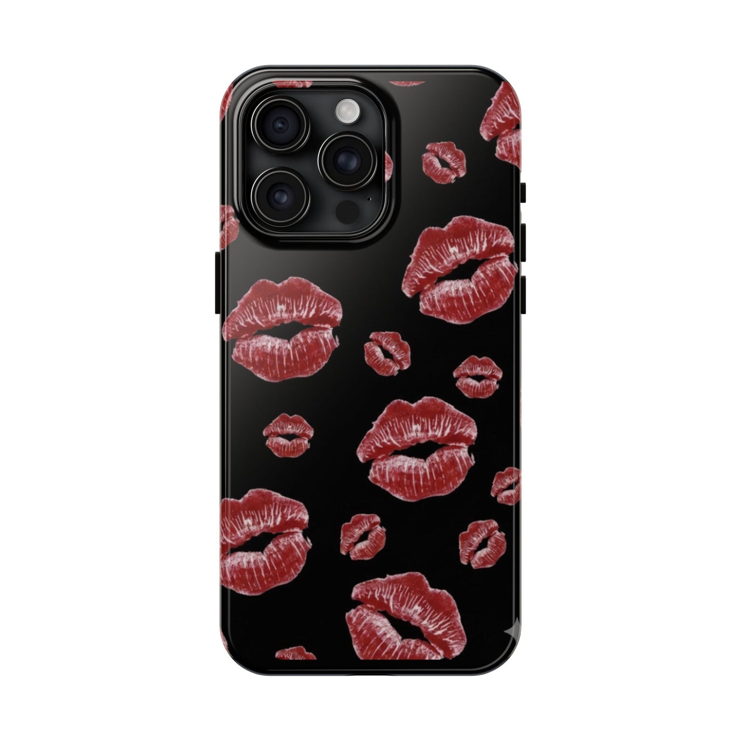 Kiss-Print Tough Phone Cases | Glamorous Protection, Unique Gift, Trendy Accessory, Valentine's Day, Stylish Gift for Her
