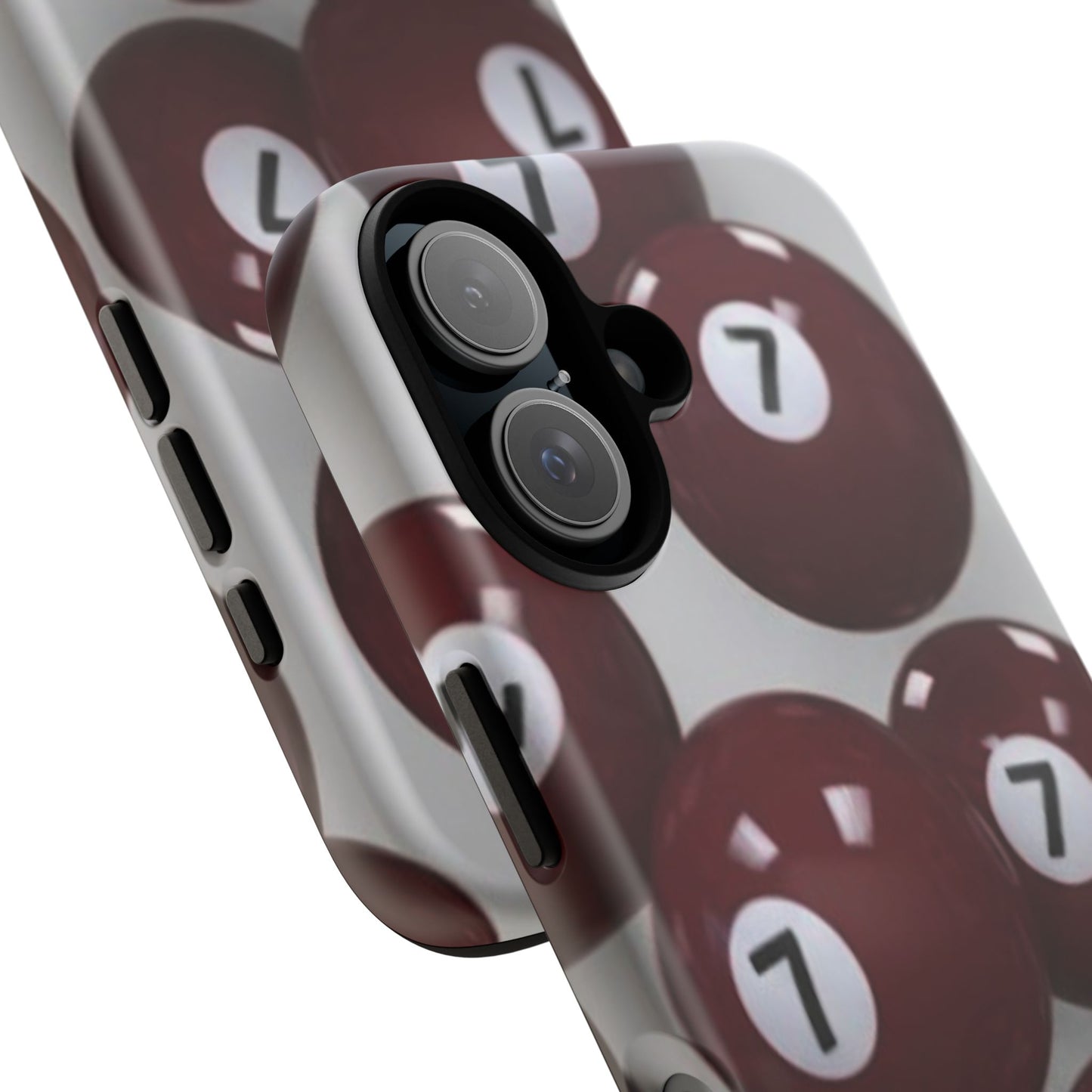 7ball red case Tough Case, scattered 7ball 8ball pool ball case matte or shiny