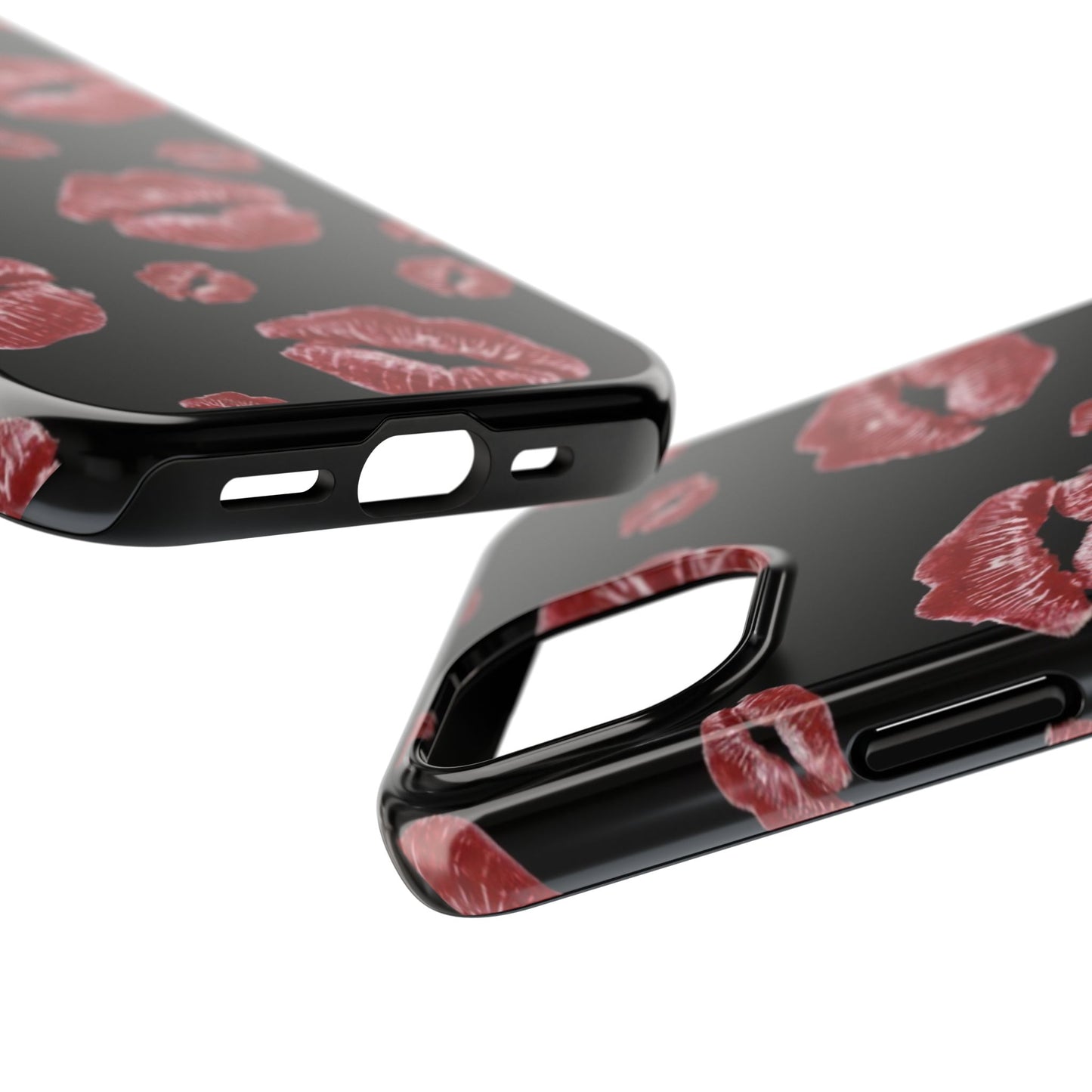 Kiss-Print Tough Phone Cases | Glamorous Protection, Unique Gift, Trendy Accessory, Valentine's Day, Stylish Gift for Her