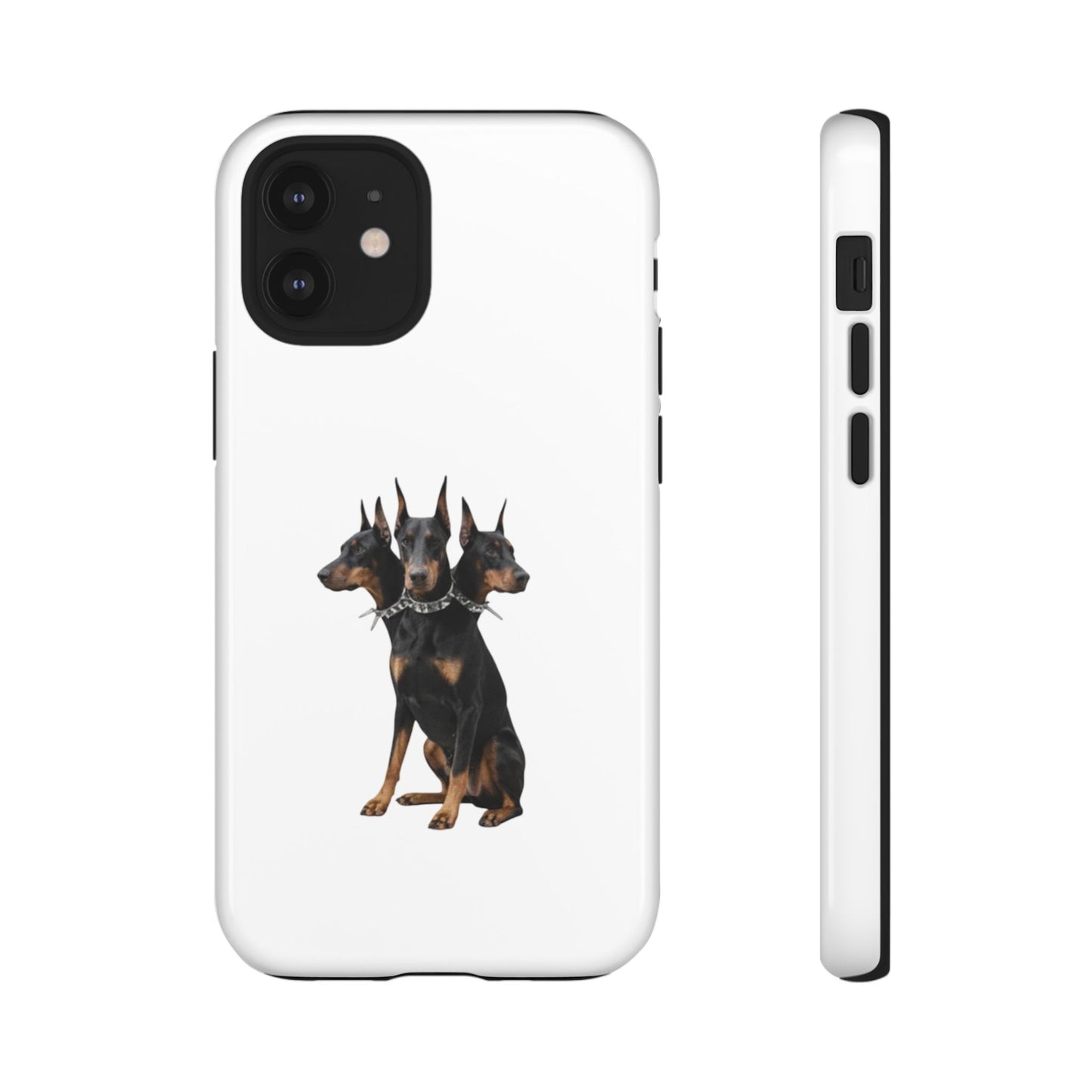 Doberman triple head tough case, Design | Perfect Gift for Dog Lovers, Pet Owners, Animal Enthusiasts, Birthdays, Christmas, Everyday Use
