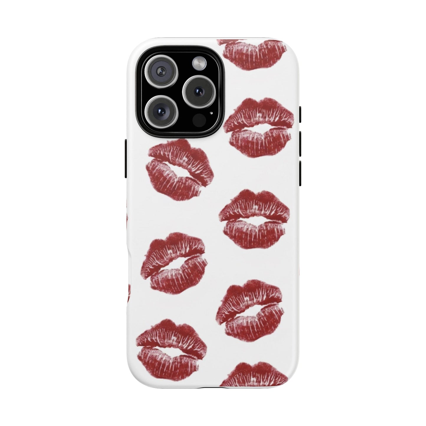Kiss Mark Phone Case - Stylish Tough Cases for Couples, Valentine’s Day Gifts, Trendy Mobile Accessories, Chic Phone Covers