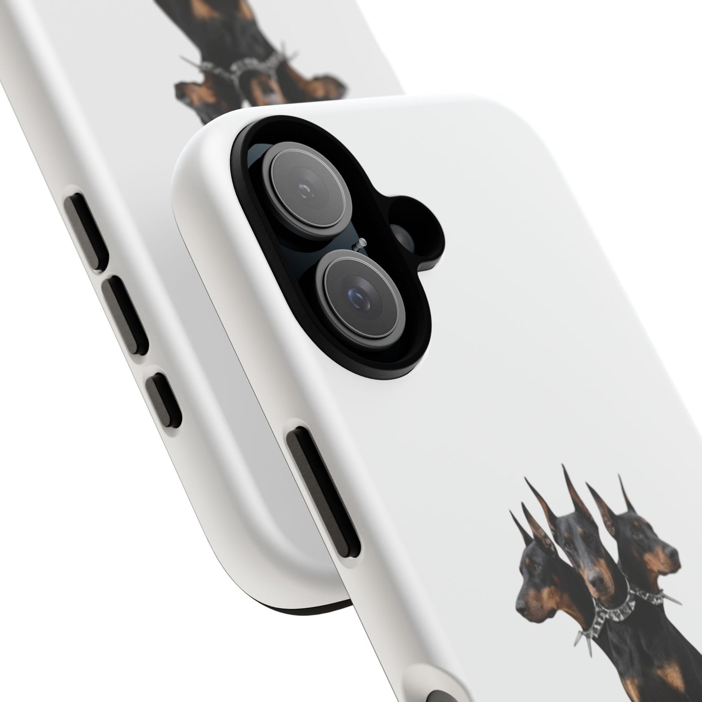 Doberman triple head tough case, Design | Perfect Gift for Dog Lovers, Pet Owners, Animal Enthusiasts, Birthdays, Christmas, Everyday Use