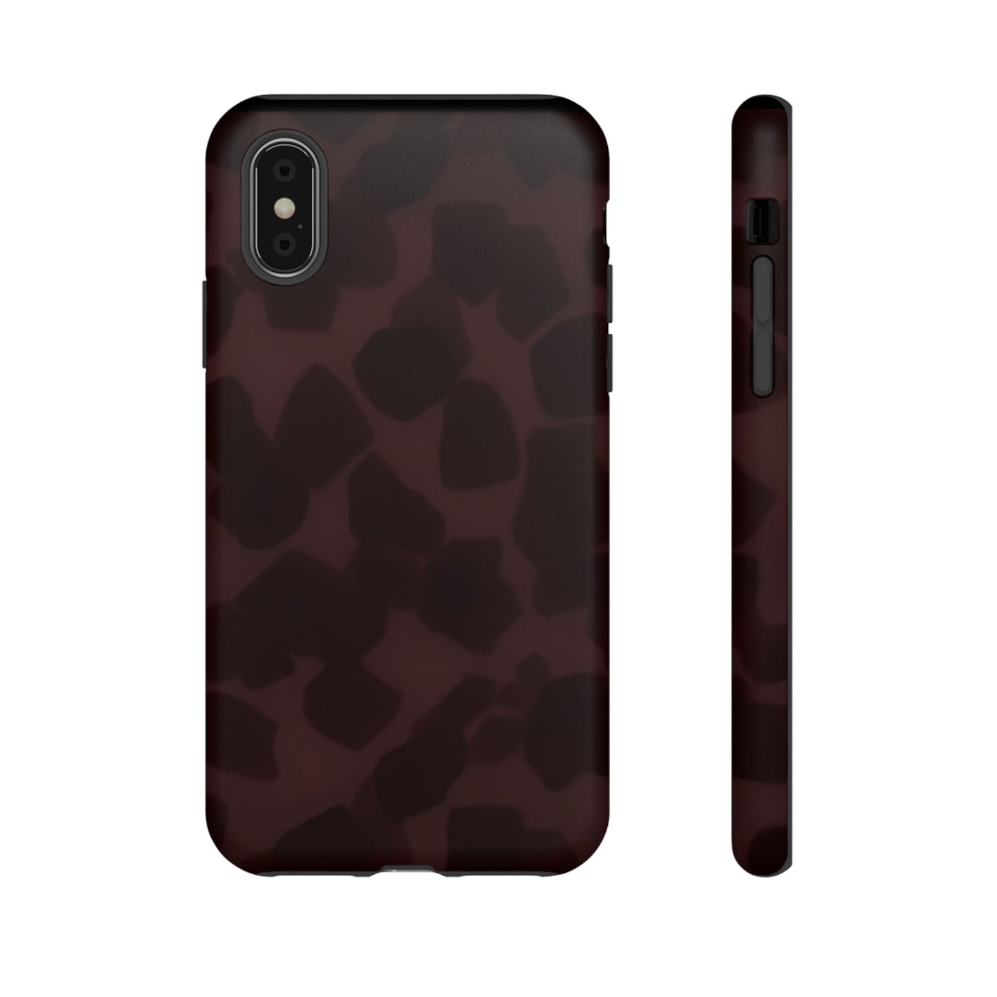 Maroon Jumbo Tortoise shell Stylish Phone Cases, Durable Phone Cover, Cheetah Print Case, Trendy Mobile Accessories, Unique Gift Ideas