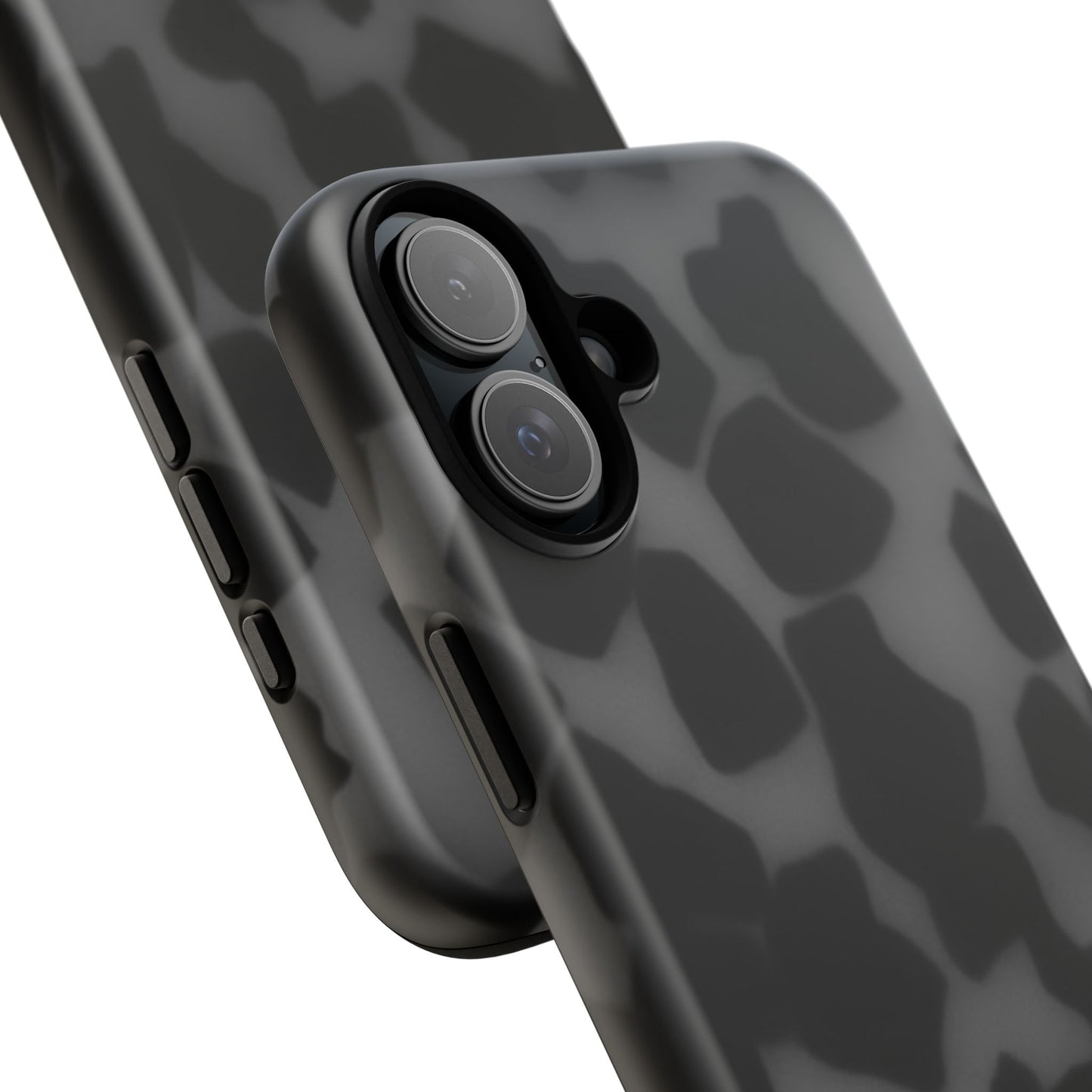 Jumbo tortoise shell Black Stylish Phone Case - Durable Protection, Trendy Design, Gift for Her, Fashion Accessories, Cow Print Phone Cover